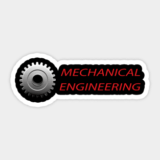 mechanical engineering logo, mechanic engineer text Sticker